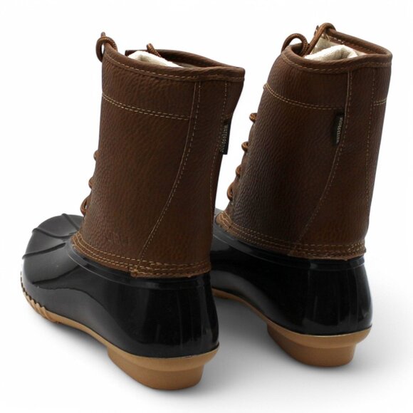 Jbu by Jambu Womens Brown Water Resistant Maplewood Round Toe Lace-up Duck Boots - Picture 6 of 8